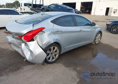 2013 Hyundai Elantra Limited z USA, uszkodzony, nr VIN 5NPDH4AE9DH304562